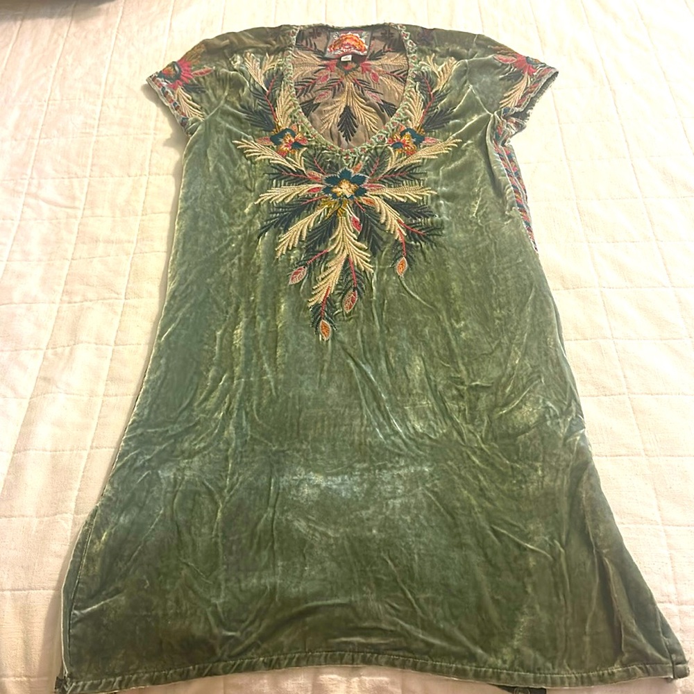 Reposhed- Johnny Was velvet dress